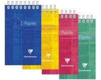 Bloc Pupitre reliure intégrale en-tête 7,5x12,7cm 120 pages détachables petits carreaux - Assortis