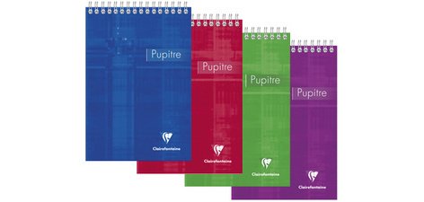 Bloc Pupitre reliure intégrale en-tête A5 160 pages détachables petits carreaux - Assortis