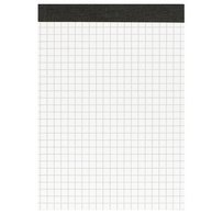 Bloc-notes sans page de couverture, A6, 50 feuilles, quadrillé