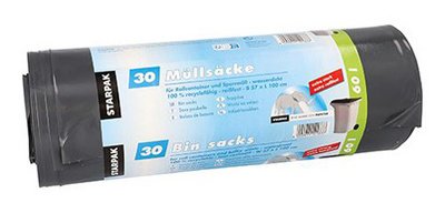 Sac poubelle LDPE, 150 litres, noir
