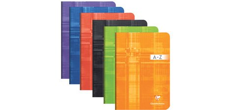 Répertoire vocabulaire A5 96 pages ligné + marge centrale Couleur aléatoire - Assortis