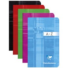 Répertoire piqué, 90 x 140 mm, quadrillé 5x5