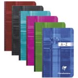 Clairefontaine Clothbound Indexed Book, 9x14cm, 96 Sheets, Squared.5x5 - Assortment