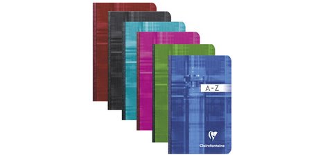 Répertoire broché, 90 x 140 mm, quadrillé 5x5