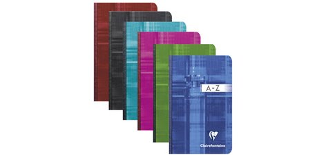 Répertoire broché, 90 x 140 mm, quadrillé 5x5