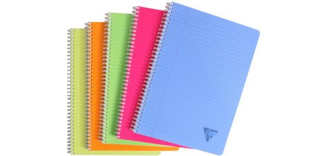 Cahier reliure intégrale Linicolor FRESH 17x22cm 180 pages grands carreaux