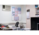 Tableau mural blanc, laqué, 900 x 600 mm