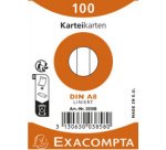 Fiches bristol, A8, quadrillé, blanc