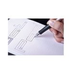 Bloc-notes agrafé 'dotPad', A5, pointillé, noir