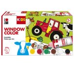 KiDS Kit de peinture pour vitre 'FERME', 6 x 80 ml