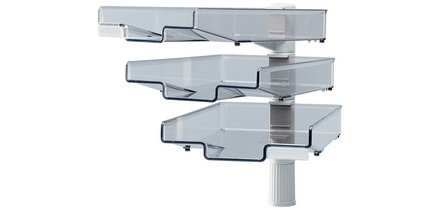 Briefkörbe Hanza 3 x drehbar Säulenkörbe