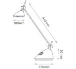 Lampe de bureau à LED Rio, anthracite