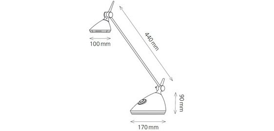 Lampe de bureau à LED Rio, anthracite
