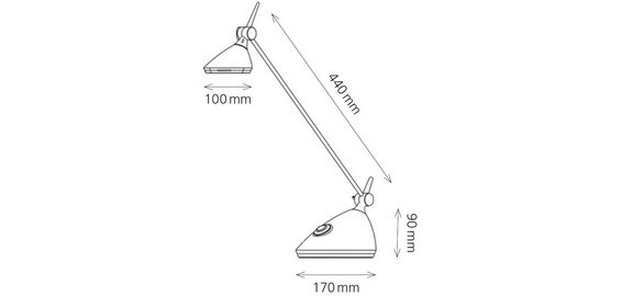 Lampe de bureau à LED Rio, anthracite