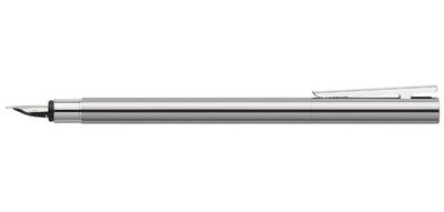 FABER-CASTELL Stylo plume NEO Slim acier inox, brillant, M