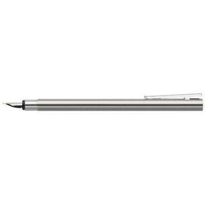 FABER-CASTELL Stylo plume NEO Slim acier inox, brillant, M