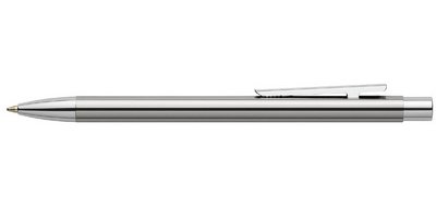 FABER-CASTELL Stylo à bille NEO Slim, acier inox, brillant