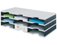 Module de base doc trio 9 compartiments noir/gris