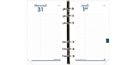 Quo Vadis - Recharge Organiseur - 2025-2026 - Timer 17 - Journalier - Français - 12 mois de août à juillet - 10x17 cm