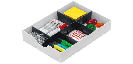 Kit de subdivision doc, 2 transversales, noir