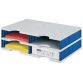 Module de base doc duo 4 compartiments, bleu/gris