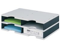 Module de base doc duo 4 compartiments, bleu/gris