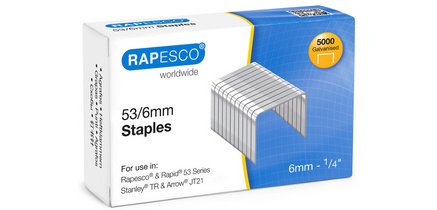 Optima Staple 53/6, 5,000 pieces, galvanized