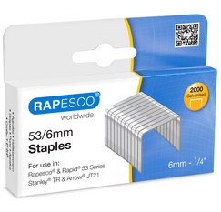 Agrafes 53/6, 2.000 pièces, galvanisé