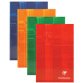 Carnet brochure rembordée rigide 11x17 cm 192 pages petits carreaux - Assortis