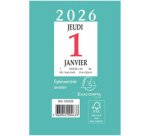 Bloc éphémeride neutre, 65 x 97 mm, 2026