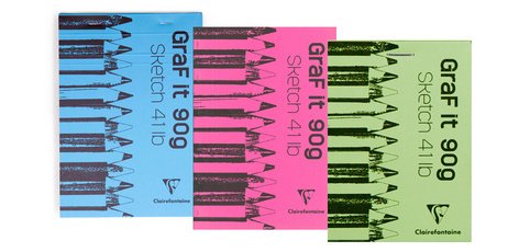 GraF'it bloc agrafé 80F A5 90g - Aléatoire