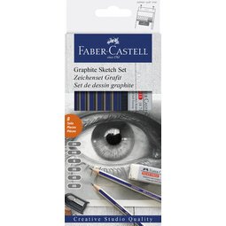 FABER-CASTELL Set d'esquisse GOLDFABER, 8 pièces