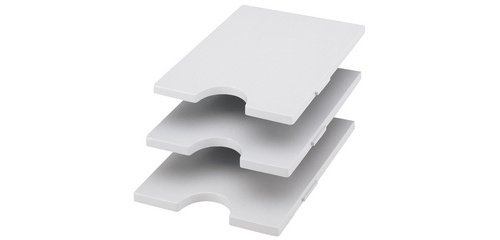 Tablette pour système de rangement rac, gris