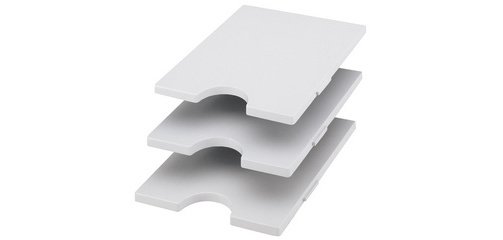 Tablette pour système de rangement rac, gris