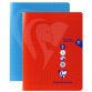 Cahier Travaux Pratiques piqué Mimesys 17x22cm 80 pages grands carreaux + uni couverture polypropylène Couleur aléatoire - Assortis