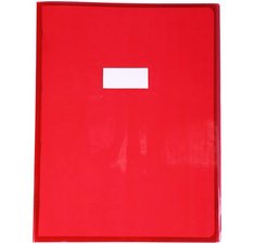 Schriftenkaft, 240 x 320 mm, transparant rood