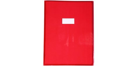 Transparentes Heftumschlag, 240 x 320 mm, rot
