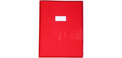 Protège-cahier, 240 x 320 mm, rouge transparent