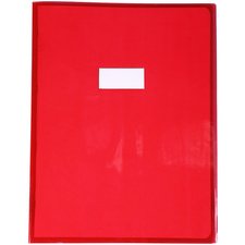 Protège-cahier, 240 x 320 mm, rouge transparent