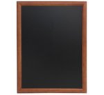 Ardoise murale UNIVERSAL, avec cadre en bois, marron