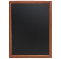 Ardoise murale UNIVERSAL, avec cadre en bois, marron