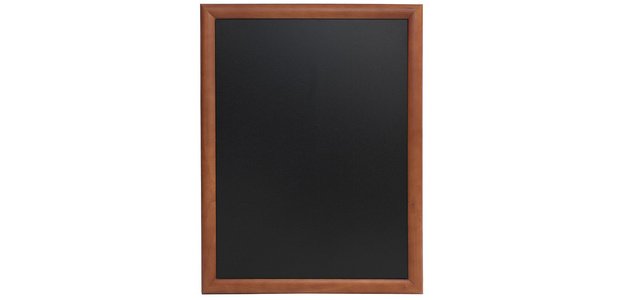 Kreidetafel Wandmodell UNIVERSAL mit Holzrahmen - dunkelbraun
