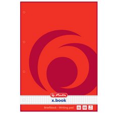 Bloc de papier à lettres A4, 4 perforations