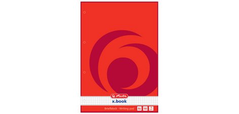 Bloc de papier à lettres A4, 4 perforations