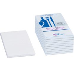 Blok voor kelner König & Ebhardt 75 x 140 mm effen