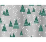 Papier cadeau de Noël 'sapins de Noël'