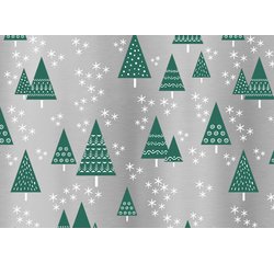 Papier cadeau de Noël 'sapins de Noël'