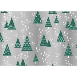 Papier cadeau de Noël 'sapins de Noël'