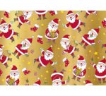 Papier cadeau de Noël 'pères Noël'
