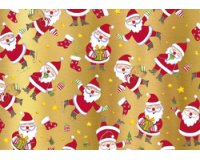 Papier cadeau de Noël 'pères Noël'